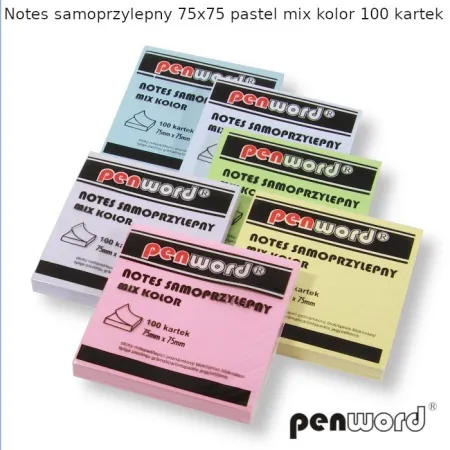 Notes samoprzylepny 75*75 mix kolorów